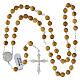 925 Silver Rosary with 5 mm Olive Wood Beads s5