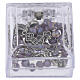 Rosario color indaco 5 mm scatolina trasparente 3x5x5 cm s5