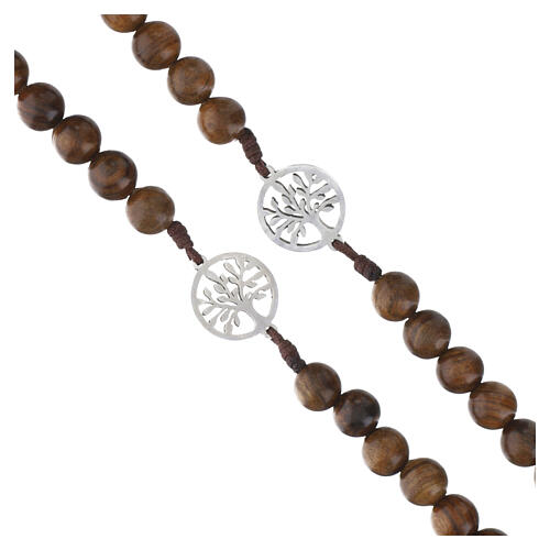 Rosenkranz Baum des Lebens mit Holzperlen, 8 mm 2