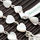 Heart-shaped beads mother of pearl rosary s2
