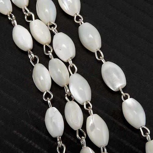 Mother of pearl oval rosary 5