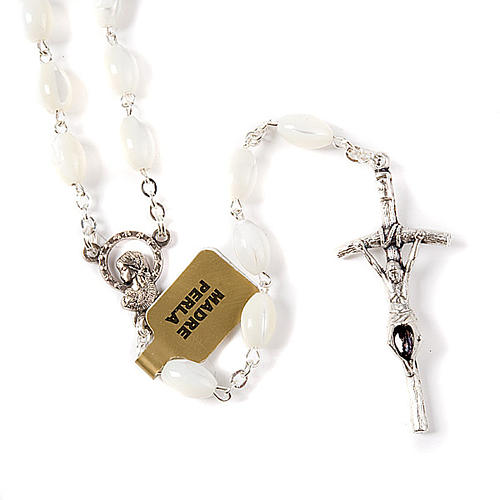 Mother of pearl oval rosary 6