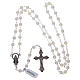 Rosary in mother-of-pearl with 3x3 mm round grains s4
