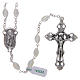 Rosary in mother-of-pearl with 7x3 mm oval grains s1