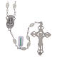 Rosary in mother-of-pearl with 7x3 mm oval grains s2