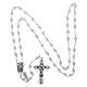 Mother-of-pearl rosary with oval pearls 7x3 mm s4