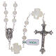 Mother-of-pearl rosary with round pearls of 3 mm s1