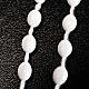 White nylon rosary, openable chain s4