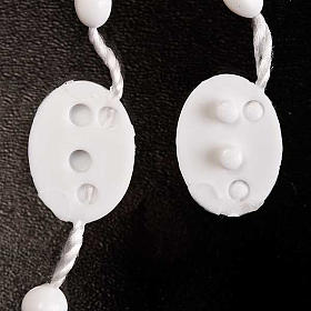 Rosario nilón blanco collar abrir y cerrar s3