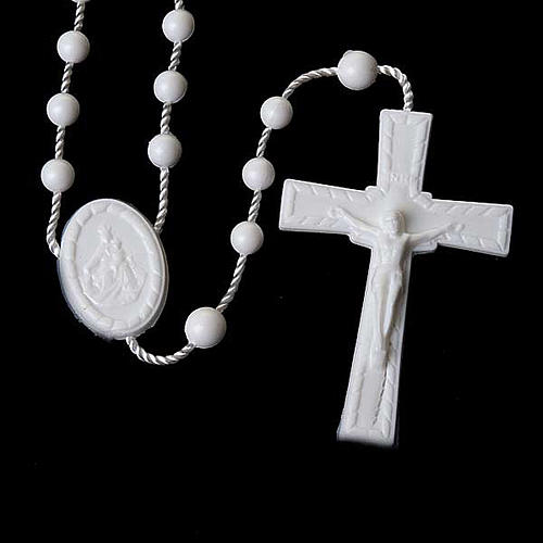 White nylon rosary 2