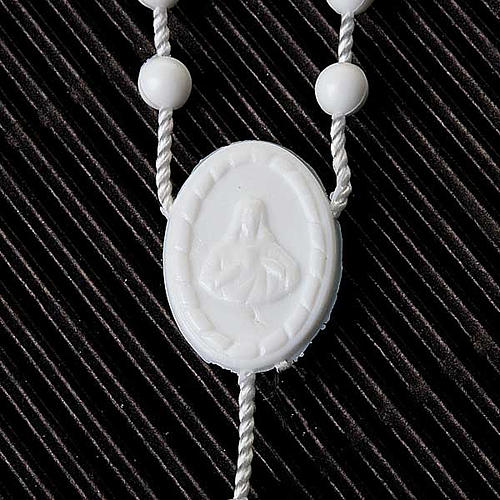 White nylon rosary 4