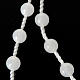 Preiswerter Rosenkranz, weiße Perlen auf Nylonkordel, 5 mm, Wettinger Jesuskind s3