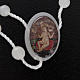 Preiswerter Rosenkranz, fluoreszierende Perlen auf Nylonkordel, 5 mm, Wettinger Jesuskind s3