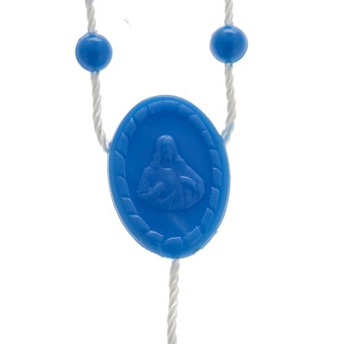 Blue nylon rosary 2
