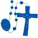 Blue nylon rosary s1