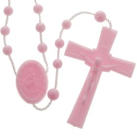 Pink nylon rosary