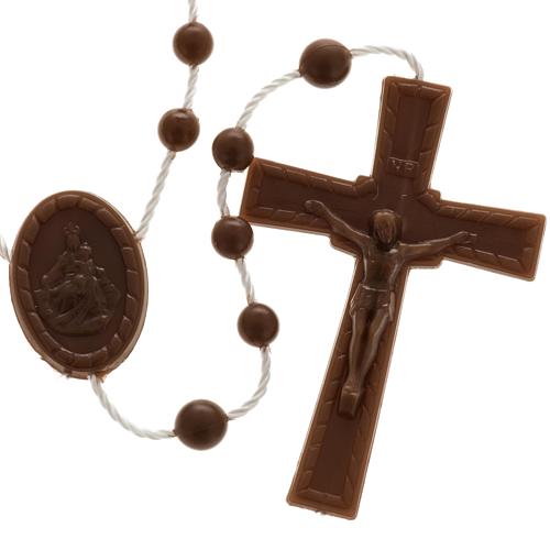 Brown nylon rosary 1