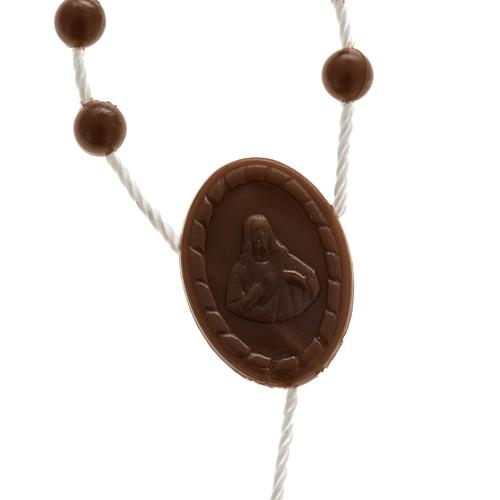 Brown nylon rosary 2