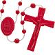 Red nylon rosary s1
