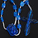 Blu nylon rosary with box, easy to open s5