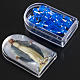 Blu nylon rosary with box, easy to open s4