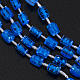 Blu nylon rosary with box, easy to open s6