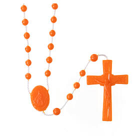 Orange nylon rosary