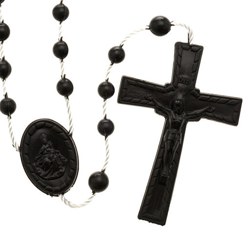 Black nylon rosary 1