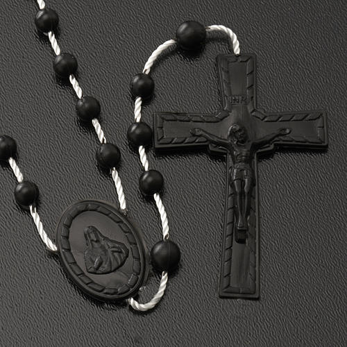 Black nylon rosary 2