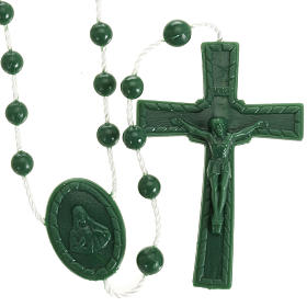 Green nylon rosary