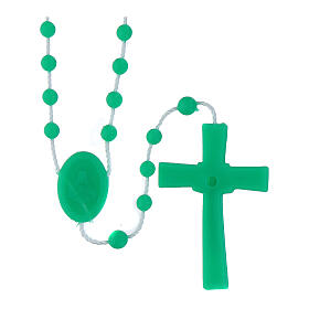 Green nylon rosary