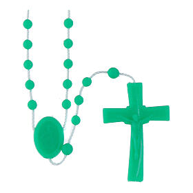 Green nylon rosary