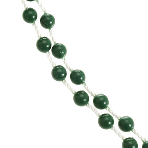 Green nylon rosary 4