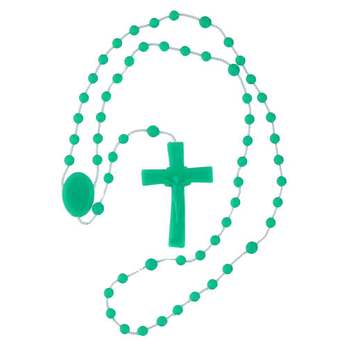 Green nylon rosary 3