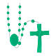 Green nylon rosary s1