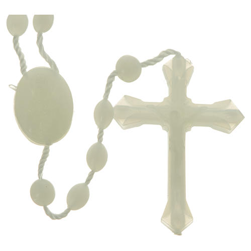 Fluorescent nylon rosary, centerpiece easy to open 1