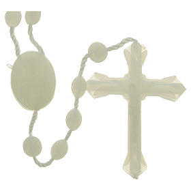 Fluorescent nylon rosary, centerpiece easy to open