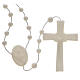 White pearl effect nylon rosary s2