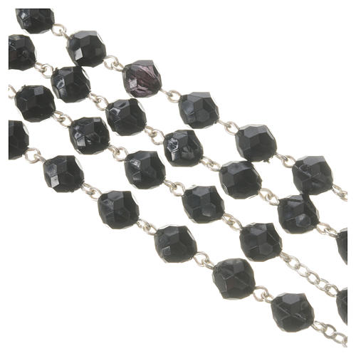 Rosario nero Papa Francesco 7 mm 4