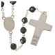 Pope Francis black rosary 7mm s2