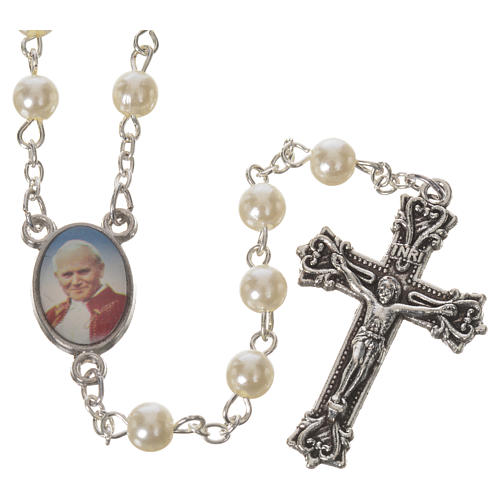 Rosenkranz Johannes Paul 2. Perlen 6mm 16