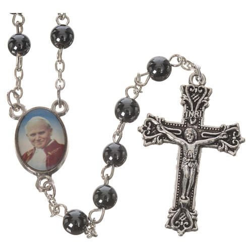 Rosenkranz Johannes Paul 2. Perlen 6mm 17
