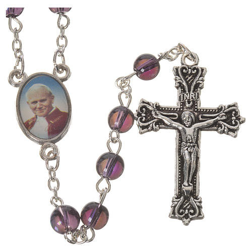 Rosenkranz Johannes Paul 2. Perlen 6mm 2