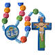 Rosary beads in multicoloured resin, 8mm s1