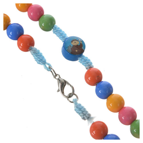 Rosary beads in multicoloured resin, 8mm 4