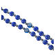 Rosary beads in blue resin, 6mm Lourdes s3