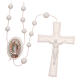 STOCK white rosary beads in nylon with 5mm grains s1