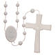 STOCK white rosary beads in nylon with 5mm grains s2