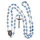 Chapelet Notre-Dame Fatima pour enfants grains étoile bleu avec marque-page s4