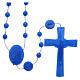 Nylon Fatima Rosary pearly blue 6 mm s2